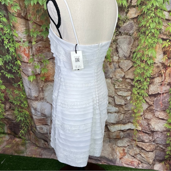 NWT TED BAKER Tiered Slip Dress, 0/XS - Picture 5 of 12